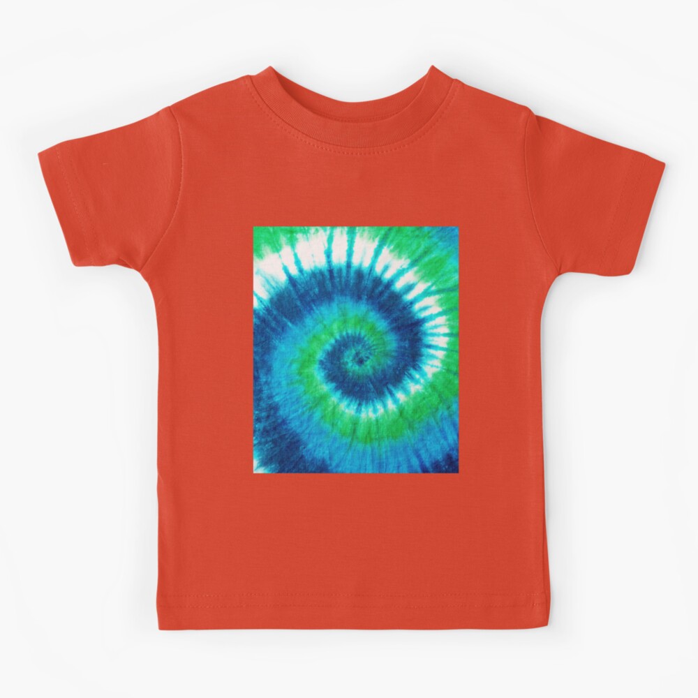 Toddler Shirt, Birthday Shirt, Tie-dye Shirt, Blue and Orange, Tie