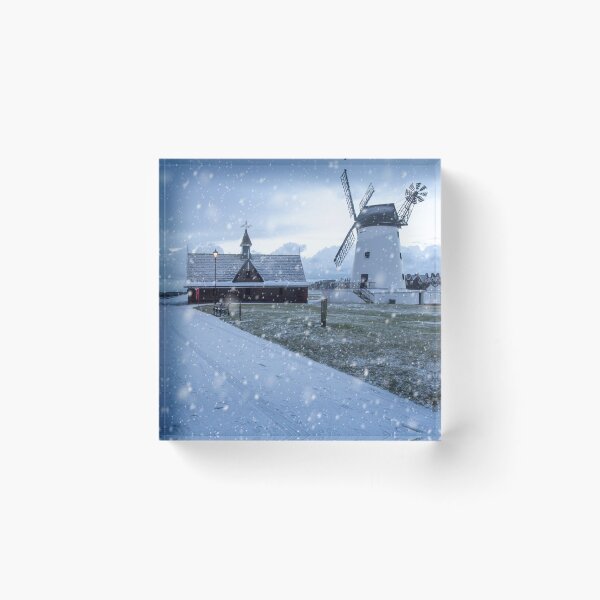 Item preview, Lytham Windmill During Snowfall designed and sold by Mark Liebenberg.
