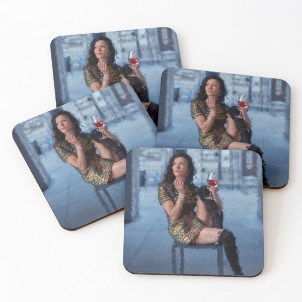 Item preview, Girl and Wine designed and sold by JordanGallery.