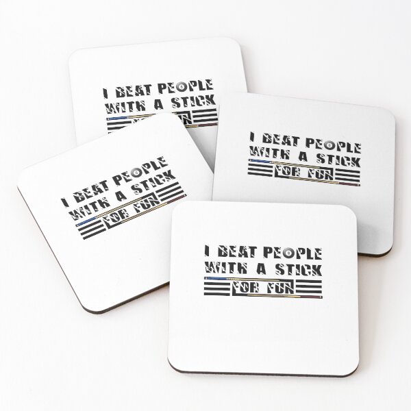 Item preview, I Beat People With A Stick For Fun Cue Sports Pool Billiards - Gift For Billiards Player - Funny White designed and sold by NSTeeDesign.