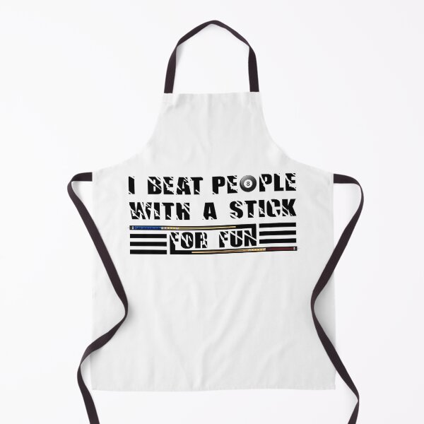 Item preview, I Beat People With A Stick For Fun Cue Sports Pool Billiards - Gift For Billiards Player - Funny White designed and sold by NSTeeDesign.