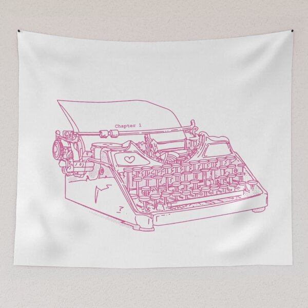 Item preview, Retro Pink Typewriter  designed and sold by JuliaWyzgowska.