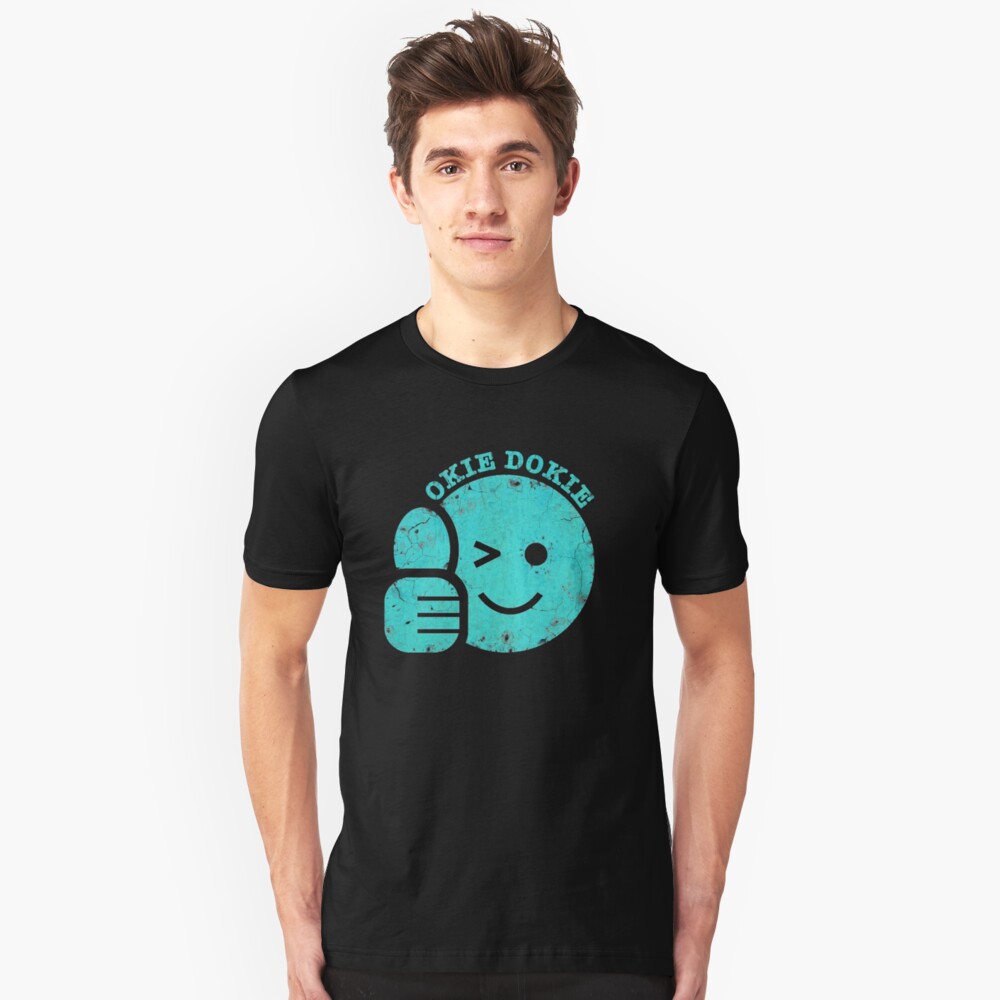 "Okie Dokie Smiley Face" Tshirt by zingarostudios Redbubble