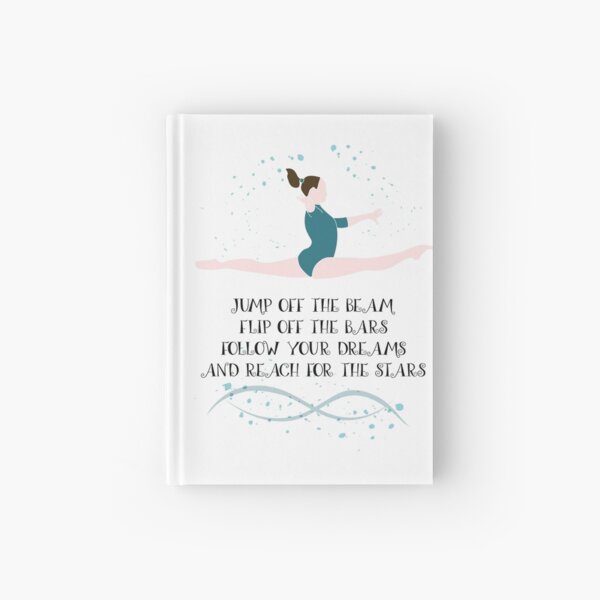 Gymnastics Quote Hardcover Journal