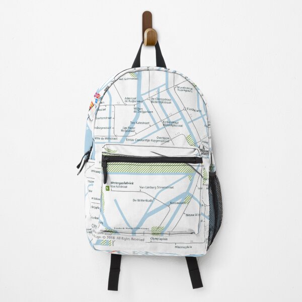 Item preview, Amsterdam City Rail Map Square designed and sold by AnsgarVollmer.