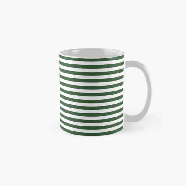 Item preview, Small PINE GREEN and WHITE Horizontal STRIPES designed and sold by RachelMacht.