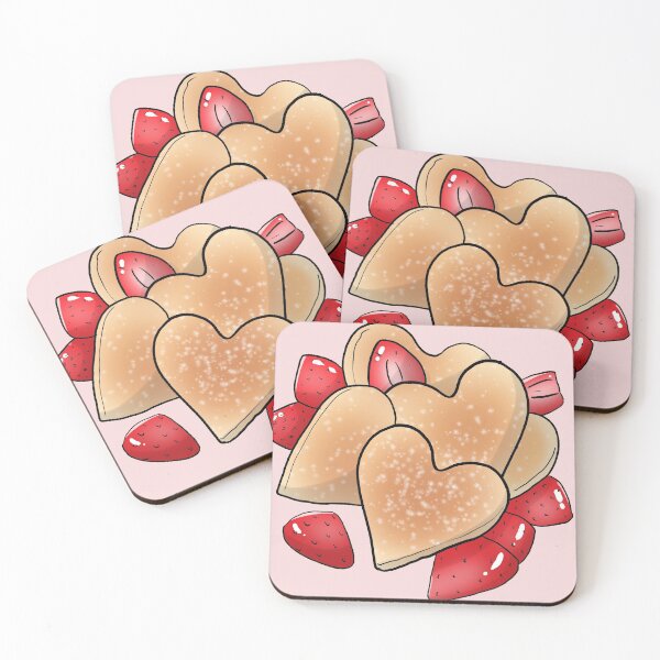 Item preview, Cute Heart Pancakes designed and sold by Snowfly Studio.