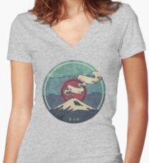 Fuji Shirt mit V-Ausschnitt