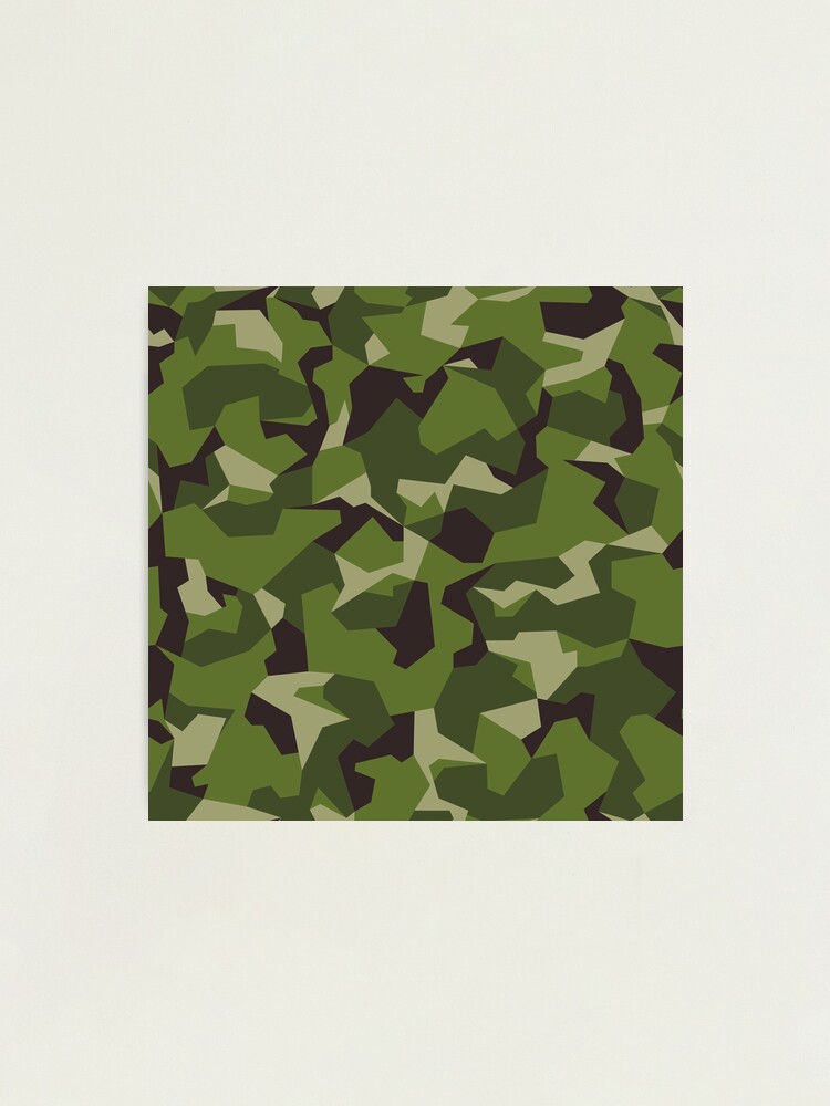 Natural Moss Camo Pattern' Poster, picture, metal print, paint by