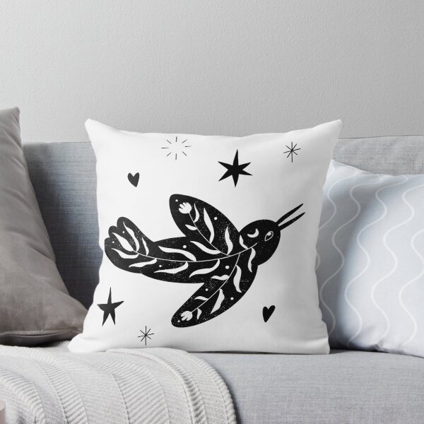 Item preview, Floral black bird silhouette. Modern abstract minimal art Boho composition designed and sold by Creative-maker.