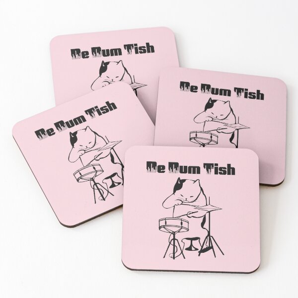 Item preview, Drummer Cat, Drumming Cat, Cat Dummer, De Dum Tish designed and sold by HomeConscious.