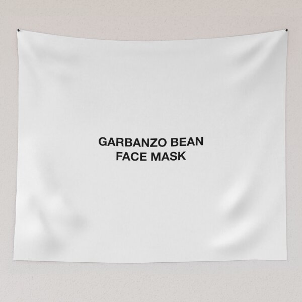 Item preview, GARBANZO BEAN FACE MASK designed and sold by SprayandPray69.