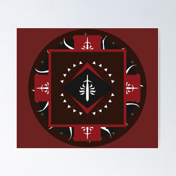 Item preview, Templar Order Mandala - Dragon Age Geometric Art designed and sold by Yannick Toney.