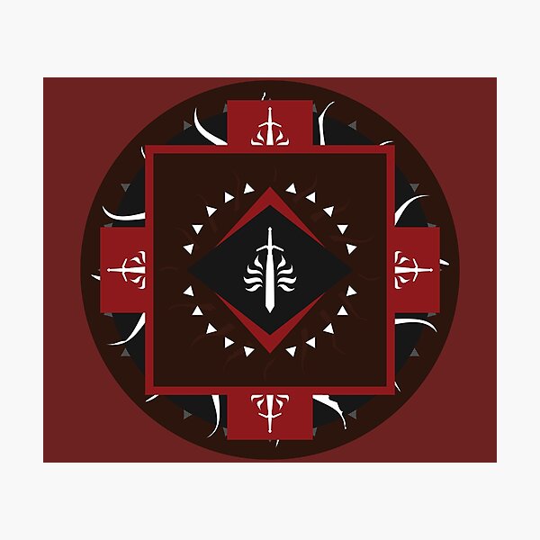 Item preview, Templar Order Mandala - Dragon Age Geometric Art designed and sold by Yannick Toney.