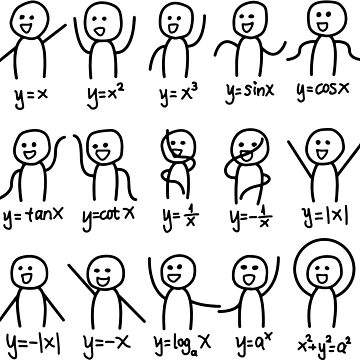 "Algebra Dance Funny Graph Figures Math Equation T-Shirt" Photographic ...
