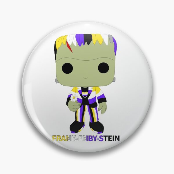 Item preview, Frank-Enby-Stein Funko pop graphic with text designed and sold by GreenDragon19.