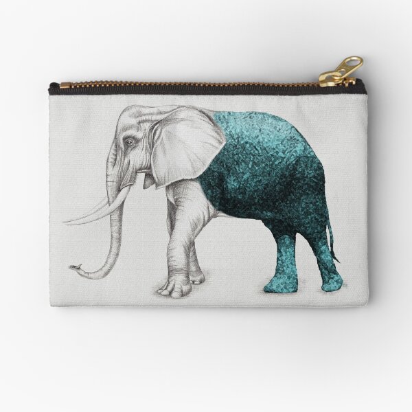 The Stone Elephant Zipper Pouch