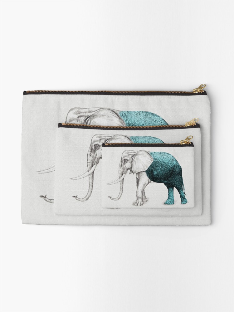 Alternate view of The Stone Elephant Zipper Pouch