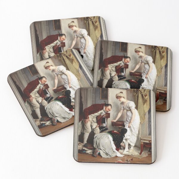 Item preview, Die Schuhprobe by Franz Xaver Simm Fine Art Old Masters Reproduction designed and sold by Xzendor7 Digital Art Creations.