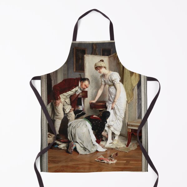 Item preview, Die Schuhprobe by Franz Xaver Simm Fine Art Old Masters Reproduction designed and sold by Xzendor7 Digital Art Creations.