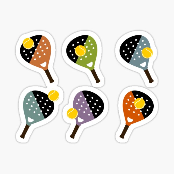 Padel rackets - coloful Sticker