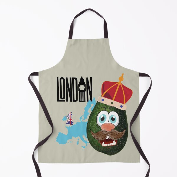 Item preview,  Scared Angry Avocado Travel Around The World -England- London- Vegan Vegetarian Funny  designed and sold by ezele.