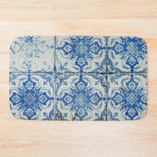 Item preview, Antique Vintage Portuguese Tiles Pattern - Azulejo Blue and White  designed and sold by idovedesign.
