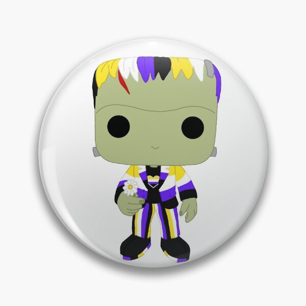 Item preview, Colourful Frankenstein's monster funko pop decal, no text. designed and sold by GreenDragon19.