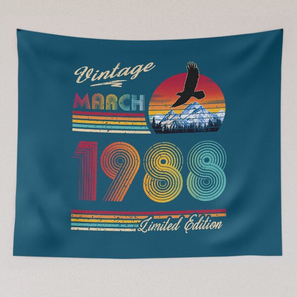 Item preview, Vintage March 1988 Birthday designed and sold by GreenSplash.