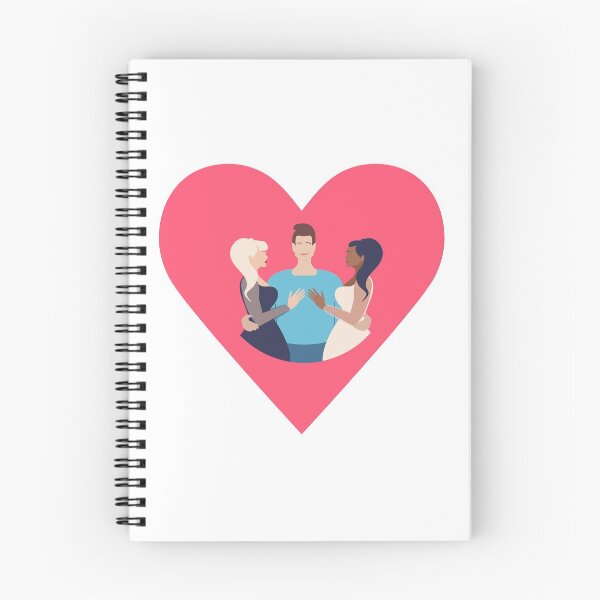 Item preview, Polyamory Polygamous Open relationships love triangle  designed and sold by Dustick.