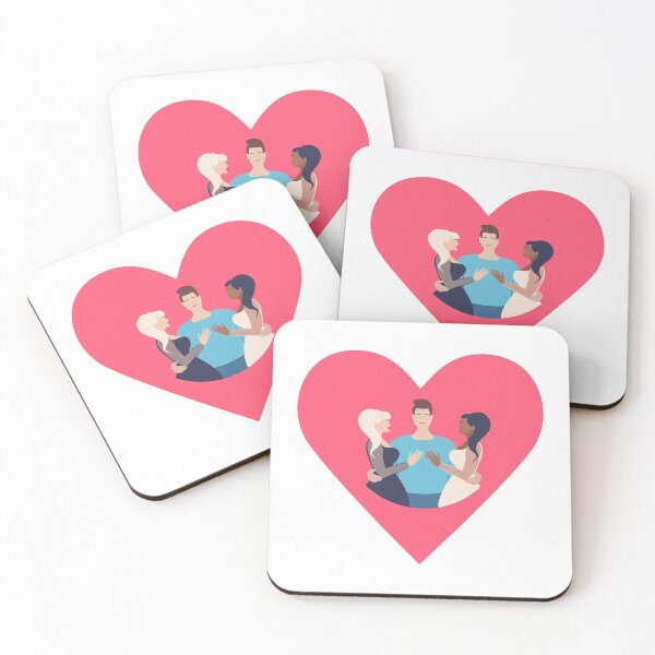 Item preview, Polyamory Polygamous Open relationships love triangle  designed and sold by Dustick.