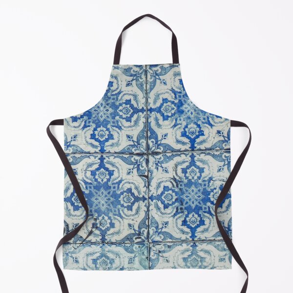 Item preview, Antique Vintage Portuguese Tiles Pattern - Azulejo Blue and White  designed and sold by idovedesign.