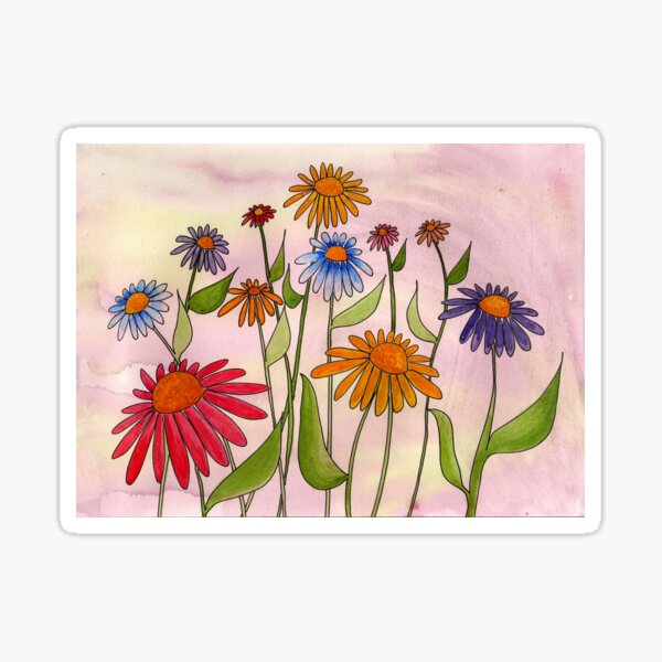 Daisy Bouquet Sticker