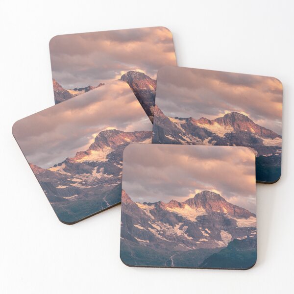Item preview, Golden evening light on Lauterbrunnen Breithorn, Switzerland designed and sold by svanaerschot.