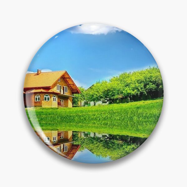 Item preview, A wonderful house and a lake designed and sold by kokiii Designs.