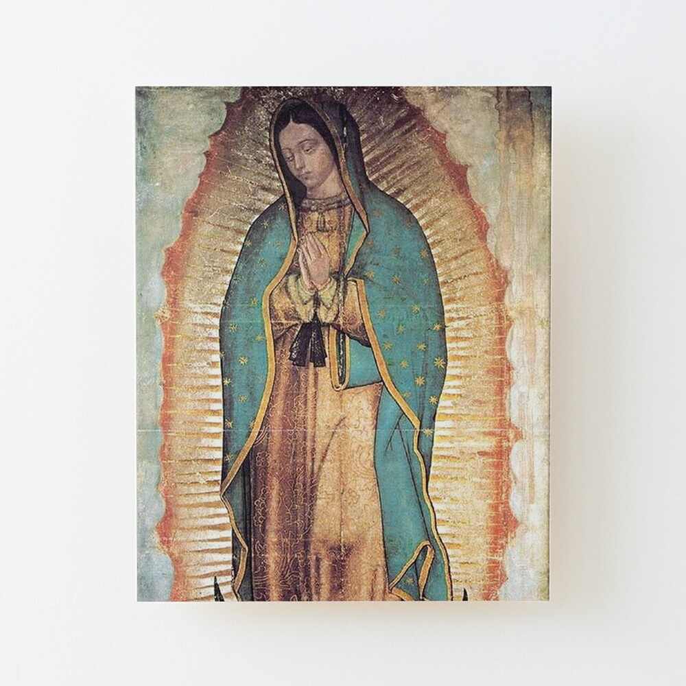 Our Lady Guadalupe Painting 4x6 Canvas Original Artwork Acry