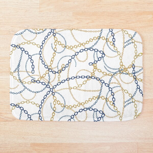 colored chains Bath Mat