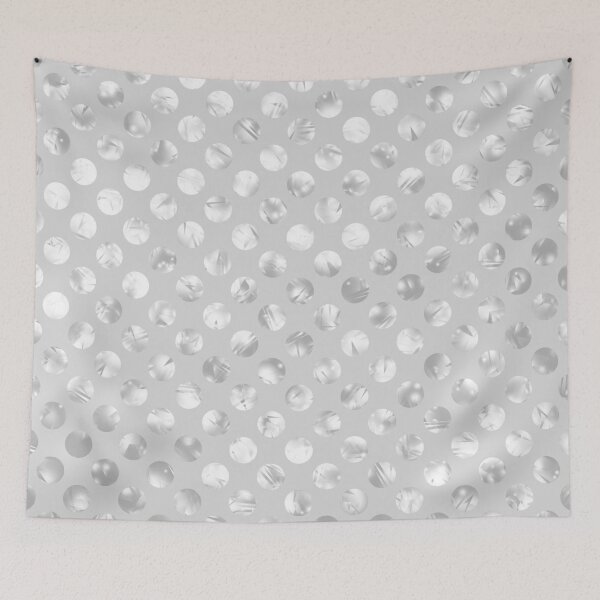 Item preview, Polka Dots Circle Pattern in Gray and White Design 604 designed and sold by Artnigel.