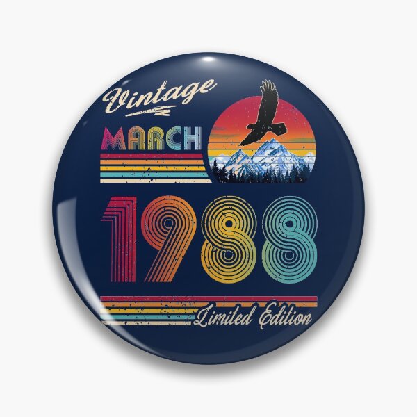 Item preview, March 1988 Birthday designed and sold by GreenSplash.