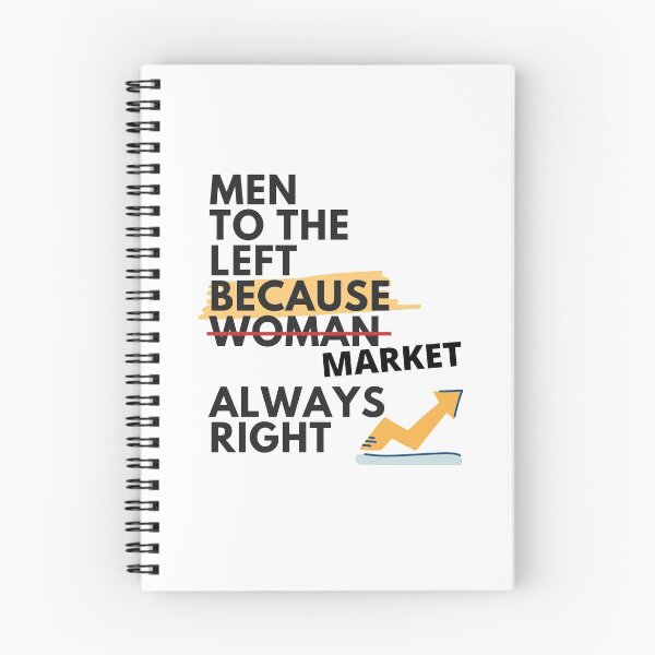 Item preview, Men to The Left Because Market is Always Right designed and sold by TraderShirts.