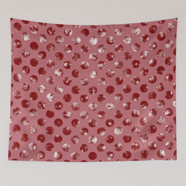 Item preview, Polka Dots Circle Pattern in Red and White Design 605 designed and sold by Artnigel.