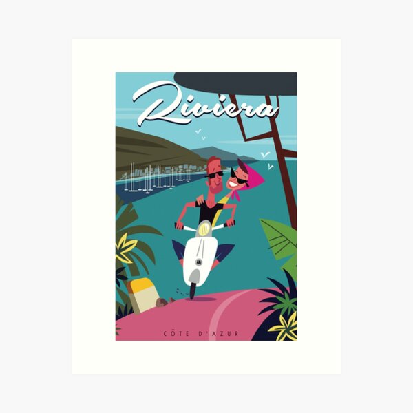 Aperçu de l'œuvre Affiche Riviera créée et vendue par GAGodel.