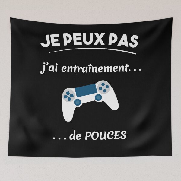 Aperçu de l'œuvre geek je peux pas j'ai console créée et vendue par Catcrea.