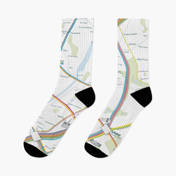 Item preview, Brussels City Rail Map Square designed and sold by AnsgarVollmer.