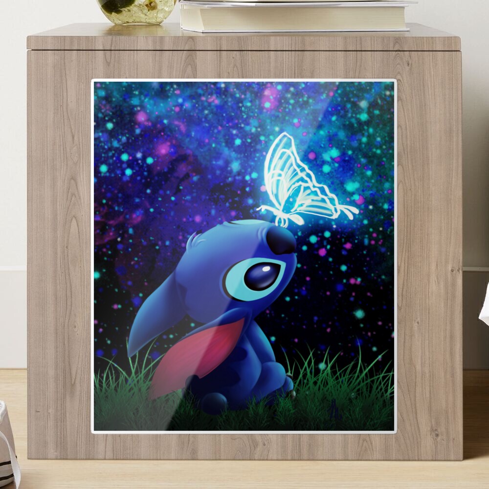 stitch butterfly Starry sky Sticker for Sale by cloud lee