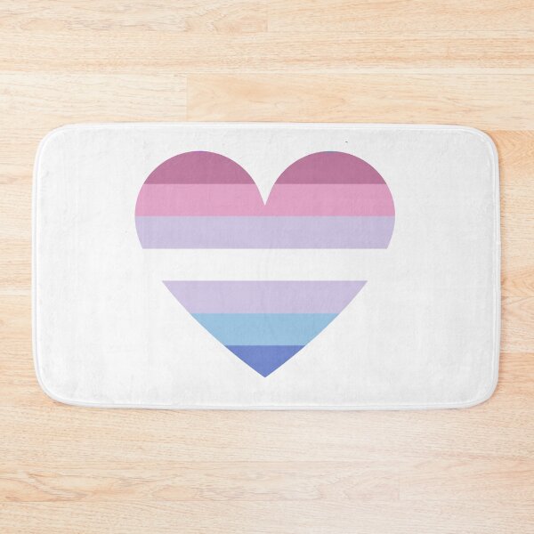 Item preview, Pride Flag Heart -Bigender Pride - White Background designed and sold by thesassypanda.