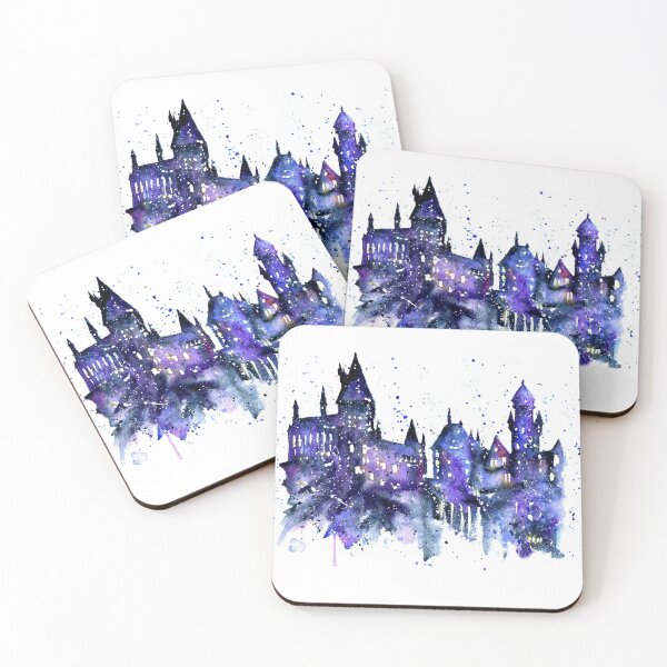 Item preview, Magic castle silhouette watercolor designed and sold by Zavyalova-art.
