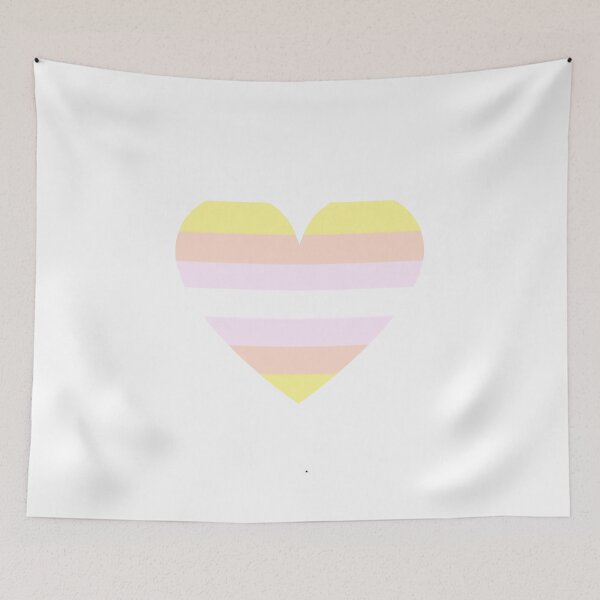 Item preview, Pride Flag Heart -Pangender Pride - White Background designed and sold by thesassypanda.