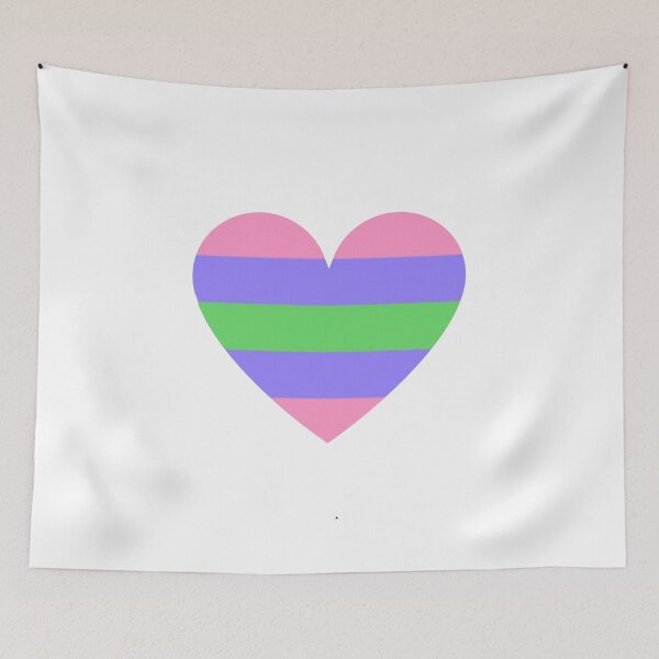 Item preview, Pride Flag Heart - Trigender Pride - White Background designed and sold by thesassypanda.