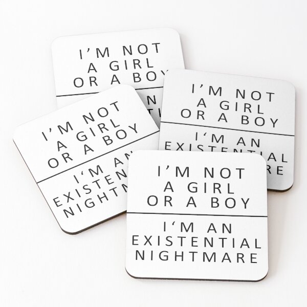 Item preview, I'm Not a Girl or a Boy I'm an Existential Nightmare t-shirt, unisex shirt, funny shirts, life quote t-shirts designed and sold by kandoussishop.